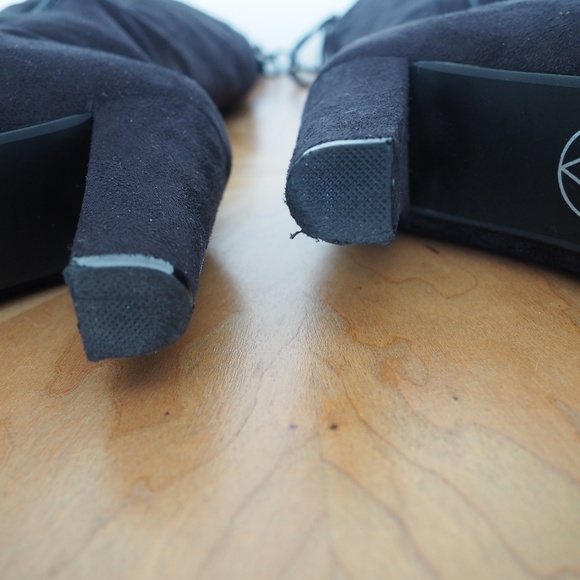 ASOS Faux Suede Boots Lace Up with Tassels - Picture 4 of 4